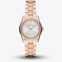 Emporio Armani Ladies Federica Rose Gold Crystal Set Watch AR11558