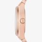 Emporio Armani Ladies Federica Rose Gold Crystal Set Watch AR11558
