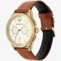 Emporio Armani Mens Dario Brown Leather Strap Watch AR11714