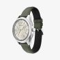 Emporio Armani Mens Dario Cream Chronograph Dial Leather Strap Watch AR11801