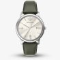 Emporio Armani Mens Minimalist Cream Dial Leather Strap Watch AR11811