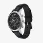 Emporio Armani Mens Archetipo Black Chronograph Dial Leather Strap Watch AR11820