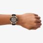 Emporio Armani Mens Archetipo Brown Chronograph Dial Leather Strap Watch AR11822