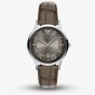 Emporio Armani Mens Archetipo Grey Dial Leather Strap Watch AR11823