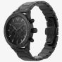 Emporio Armani Mens Mario Black Chronograph Bracelet Watch AR11242