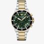 Emporio Armani Mens World Explorer Solar Powered Two Tone Chronograph Watch AR11695