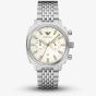 Emporio Armani Mens Carlo Cream Chronograph Dial Bracelet Watch AR11800