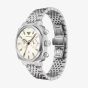 Emporio Armani Mens Carlo Cream Chronograph Dial Bracelet Watch AR11800