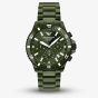 Emporio Armani Mens World Explorer Green Chronograph Dial Bracelet Watch AR70023