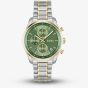 BOSS Grand Tour Two Tone Chronograph Green Dial Watch 1502766