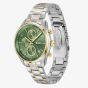 BOSS Grand Tour Two Tone Chronograph Green Dial Watch 1502766