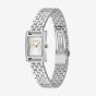BOSS Ladies Lucy Precious Silver Tone Crystal Rectangle Watch 1502816