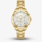 BOSS Ladies Alley Lux Gold Tone Crystal White Dial Watch 1502829
