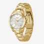 BOSS Ladies Alley Lux Gold Tone Crystal White Dial Watch 1502829