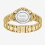 BOSS Ladies Alley Lux Gold Tone Crystal White Dial Watch 1502829