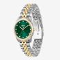 BOSS Ladies Graceful Two Tone Green Crystal Dial Watch 1502834