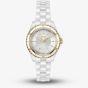 BOSS Ladies Sage Aqua White Ceramic Bracelet Watch 1502850