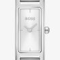 BOSS Ladies Lucy Allure Rectangle Silver Dial Bracelet Watch 1502856