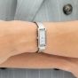 BOSS Ladies Lucy Allure Rectangle Silver Dial Bracelet Watch 1502856