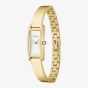 BOSS Ladies Lucy Allure Golden Rectangle Silver Dial Bracelet Watch 1502857
