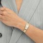 BOSS Ladies Lucy Allure Golden Rectangle Silver Dial Bracelet Watch 1502857