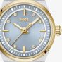 BOSS Ladies Candor Gracey Two Tone Blue Dial Bracelet Watch 1502862