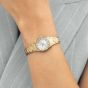 BOSS Ladies Candor Gracey Golden Silver Dial Bracelet Watch 1502863