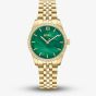 BOSS Ladies Graceful Precious Golden Green Mother of Pearl Dial Bracelet Watch 1502868