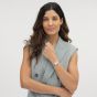 BOSS Ladies Mae Petite Square Silver Dial Bracelet Watch 1502882