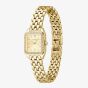 BOSS Ladies Mae Petite Square Golden Dial Bracelet Watch 1502883