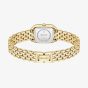 BOSS Ladies Mae Petite Square Golden Dial Bracelet Watch 1502883