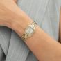 BOSS Ladies Mae Petite Square Golden Dial Bracelet Watch 1502883