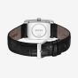 BOSS Mens Principle Rectangle Dial Black Leather Strap Watch 1514277