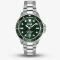 BOSS Mens Troper Sport Green Stainless Steel Bracelet Watch 1514294