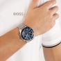 BOSS Mens Sealiner Chronograph Blue Bracelet Watch 1514322