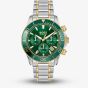 BOSS Mens Sealiner Chronograph Green & Gold Bracelet Watch 1514325