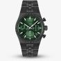 BOSS Mens Candor Prime Chronograph Green & Black Bracelet Watch 1514308
