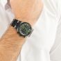 BOSS Mens Candor Prime Chronograph Green & Black Bracelet Watch 1514308