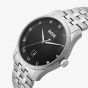 BOSS Mens Principle Black Dial Bracelet Watch & Iconic Black Card Holder Wallet Gift Set 1570204
