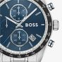 BOSS Mens Grand Prix Choronograph Blue Dial Bracelet Watch 1514344