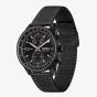 BOSS Mens Skytraveller Chronograph Black Dial Mesh Bracelet Watch 1514348