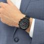 BOSS Mens Skytraveller Chronograph Black Dial Mesh Bracelet Watch 1514348