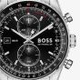 BOSS Mens Skytraveller Chronograph Black Dial Bracelet Watch 1514349