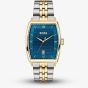 BOSS Mens Principle Arc Two Tone Blue Dial Bracelet Watch 1514354