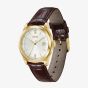 BOSS Mens Langford Silver Dial Leather Strap Watch 1514357