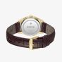 BOSS Mens Langford Silver Dial Leather Strap Watch 1514357