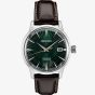 Seiko Mens Presage Cocktail Automatic Green Leather Strap Watch SRPD37J1