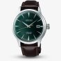 Seiko Mens Presage Cocktail Automatic Green Leather Strap Watch SRPD37J1