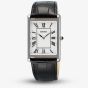 Seiko Mens Classic Black Leather Strap Dress Watch SWR103P1