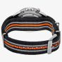 Seiko Mens Grey & Orange Chronograph Nylon Strap Watch SSB403P1